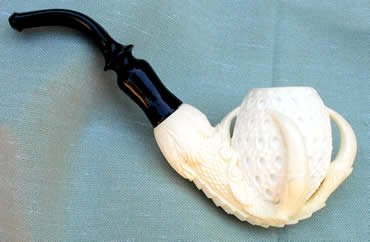 Meerschaum Pipe; Extra Large Egg and Claw